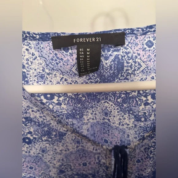 Blue Patterned Dress - Picture 4 of 4